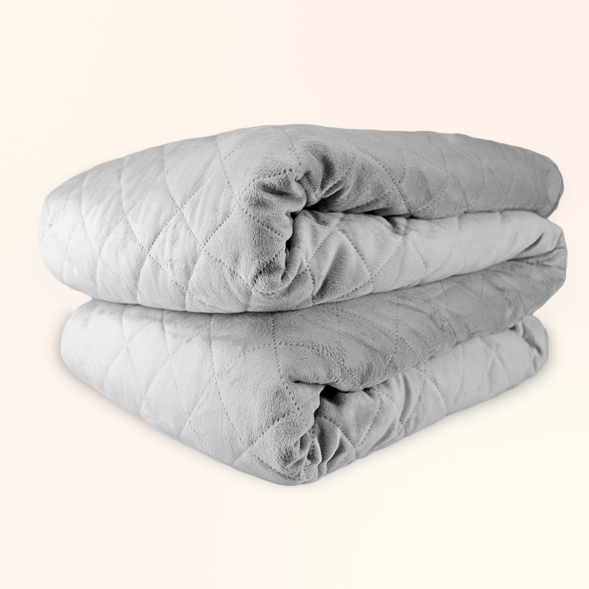 UltraPlush Weighted Blanket - Size: TWIN 60x80 Weight: 15 lb Colour: Grey by Gravid